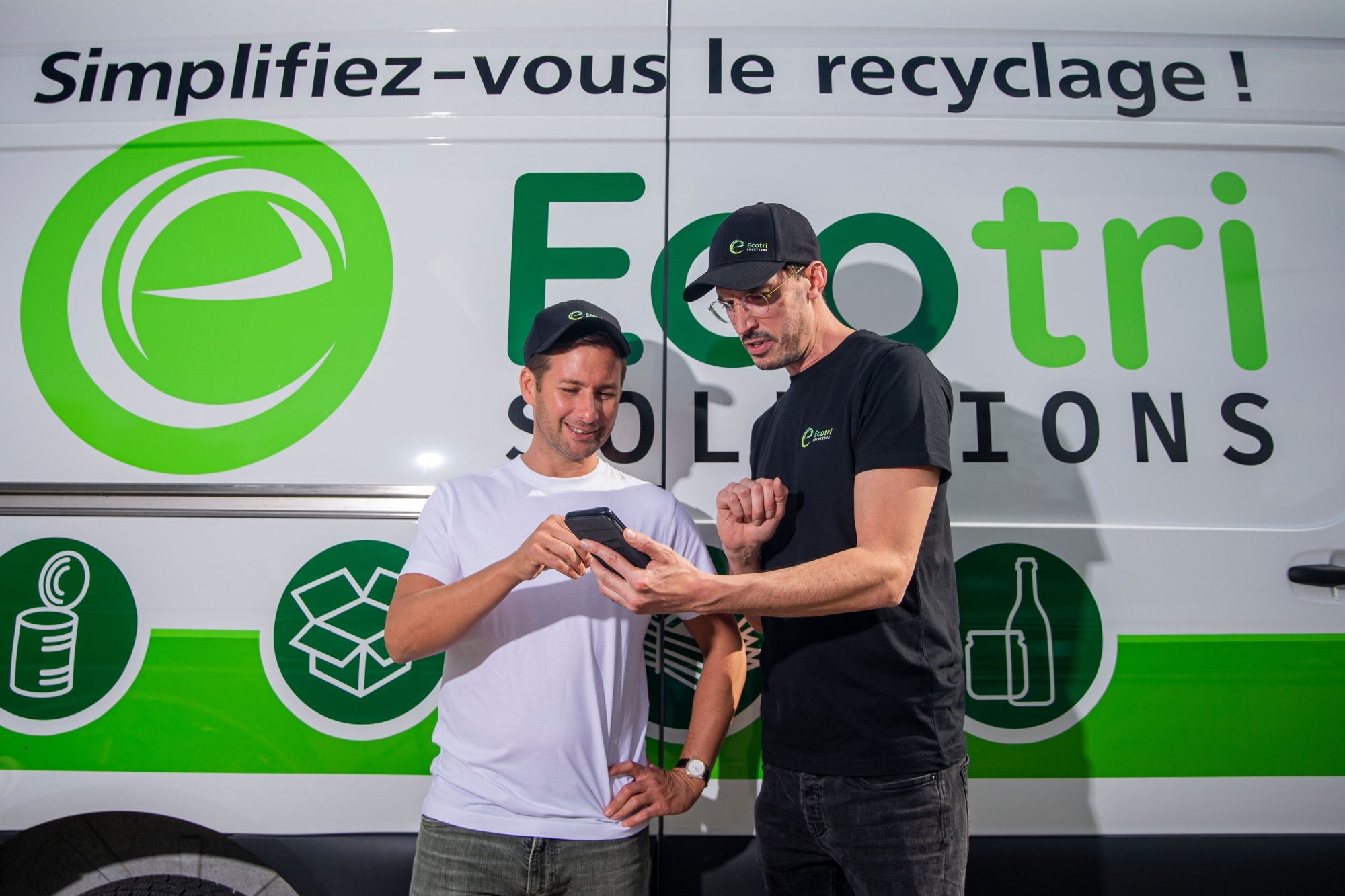 Fernand Alonso (à gauche) a bénéficié des conseils d'un coach. Avec Laurent Pugin, ils démarrent la start-up Ecotri Solutions.