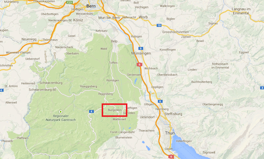 L'accident s'est produit sur la route de contournement de Burgistein, entre Berne et Thoune. 