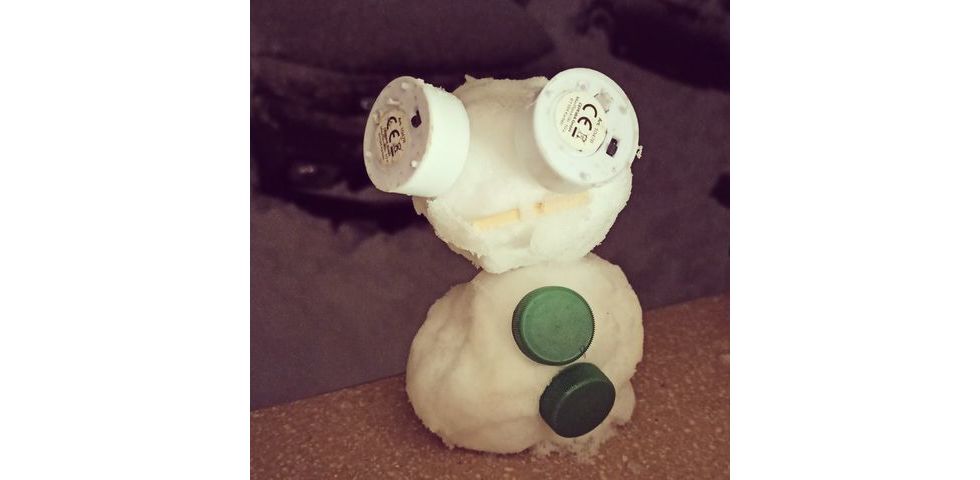 La fille de Myriam Monney a réalisé un petit Olaf. "Les yeux sont des bougies Led mises à l'envers"
