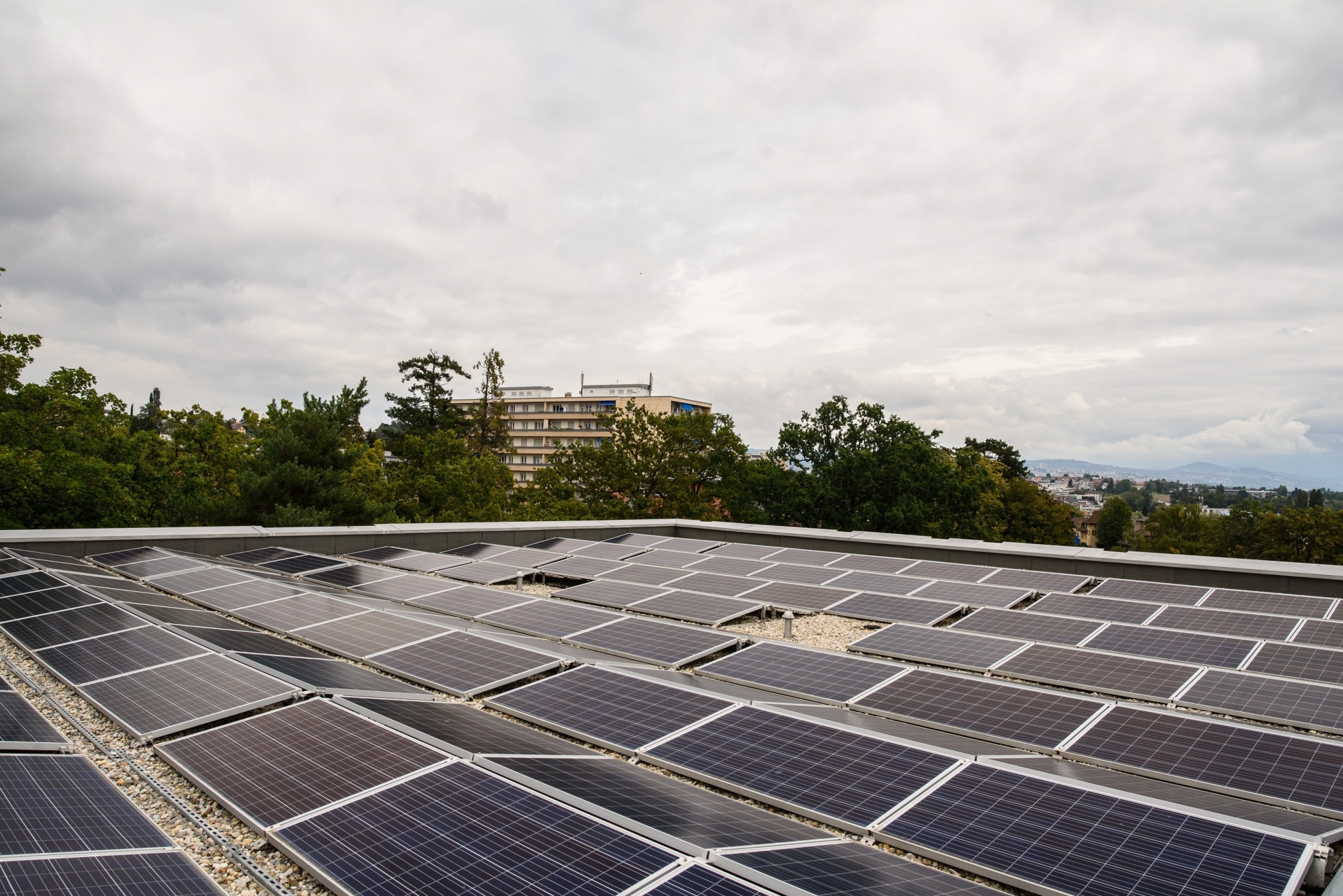 La centrale photovoltaïque de Beausobre est un des exemples de transition énergétique à Morges.