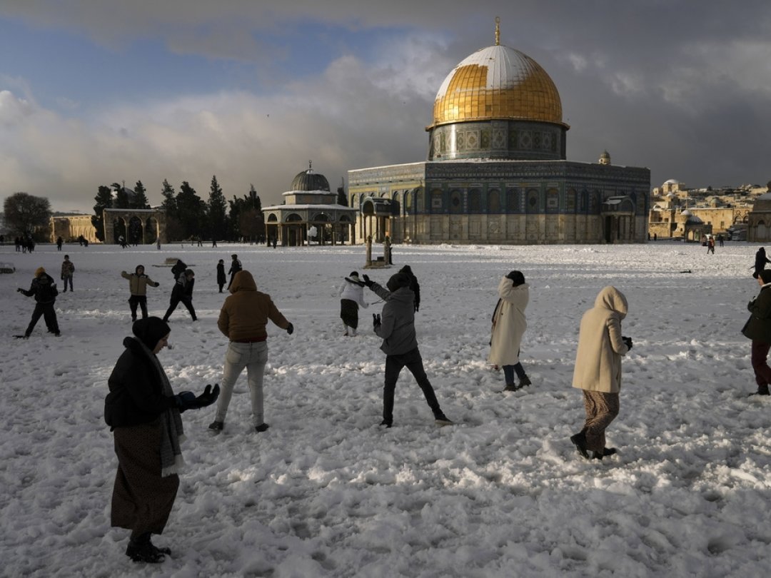 Jérusalem s'est réveillée jeudi sous 20 centimètres de neige.