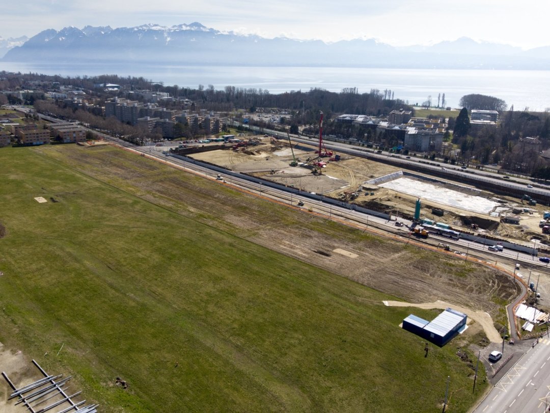 Le terrain "Les Cotes de la Blecherette", Entre les actuels campus de l'UNIL et de l'EPFL, accueillera le futur Campus Santé.