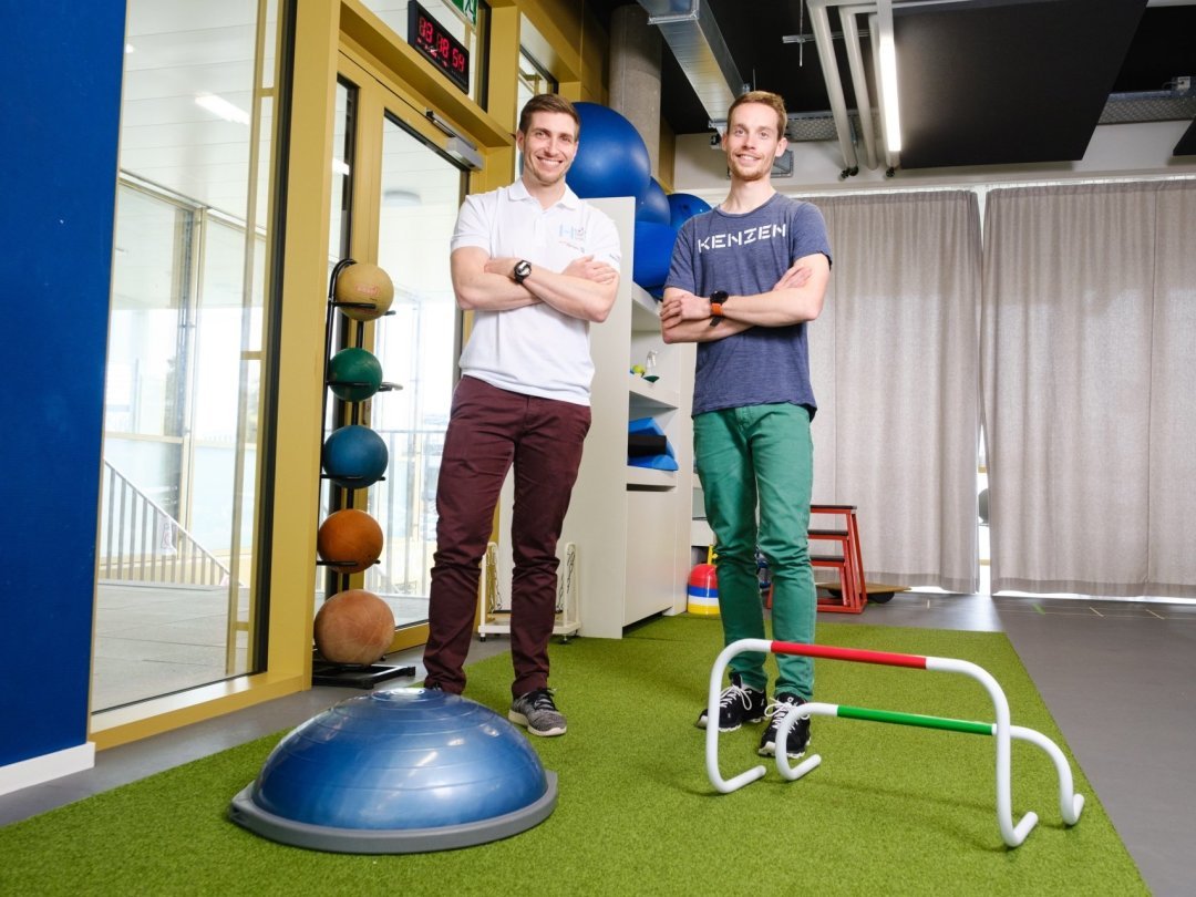 Maxime Moreillon, médecin du sport à l’Hôpital de la Tour, et Vincent Lasnel, physiothérapeute au centre Kenzen à Nyon.Vincent Lasnel, physiothérapeute au centre Kenzen à Nyon.