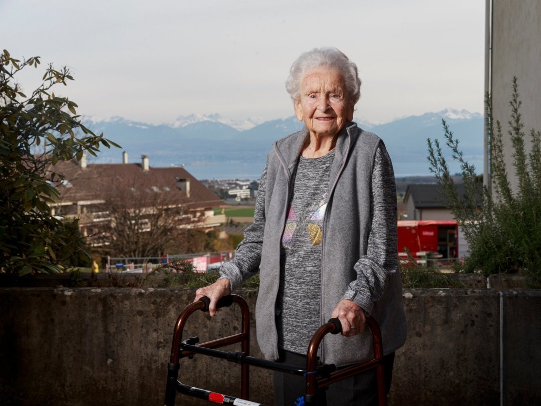 Elisabeth Parisod a conservé une joie de vivre rafraîchissante à cent ans.