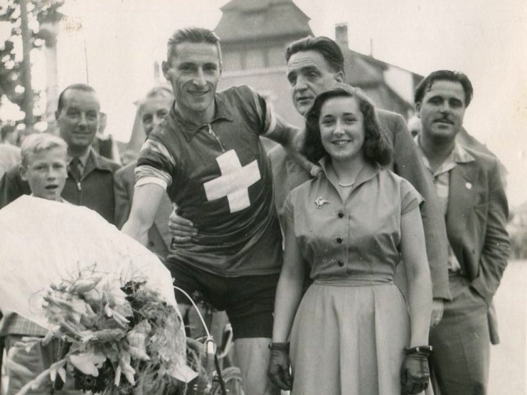 Max Girardet (ici au centre, au côté de Ferdi Kübler lors du Critérium de Nyon ) a posé les bases du Tour de Romandie le 16 novembre 1946.