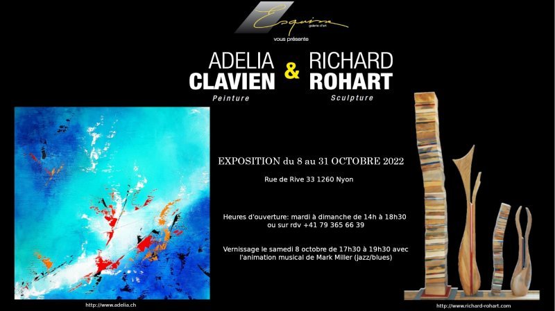 Exposition de Adelia Clavien &  de Richard Rohart