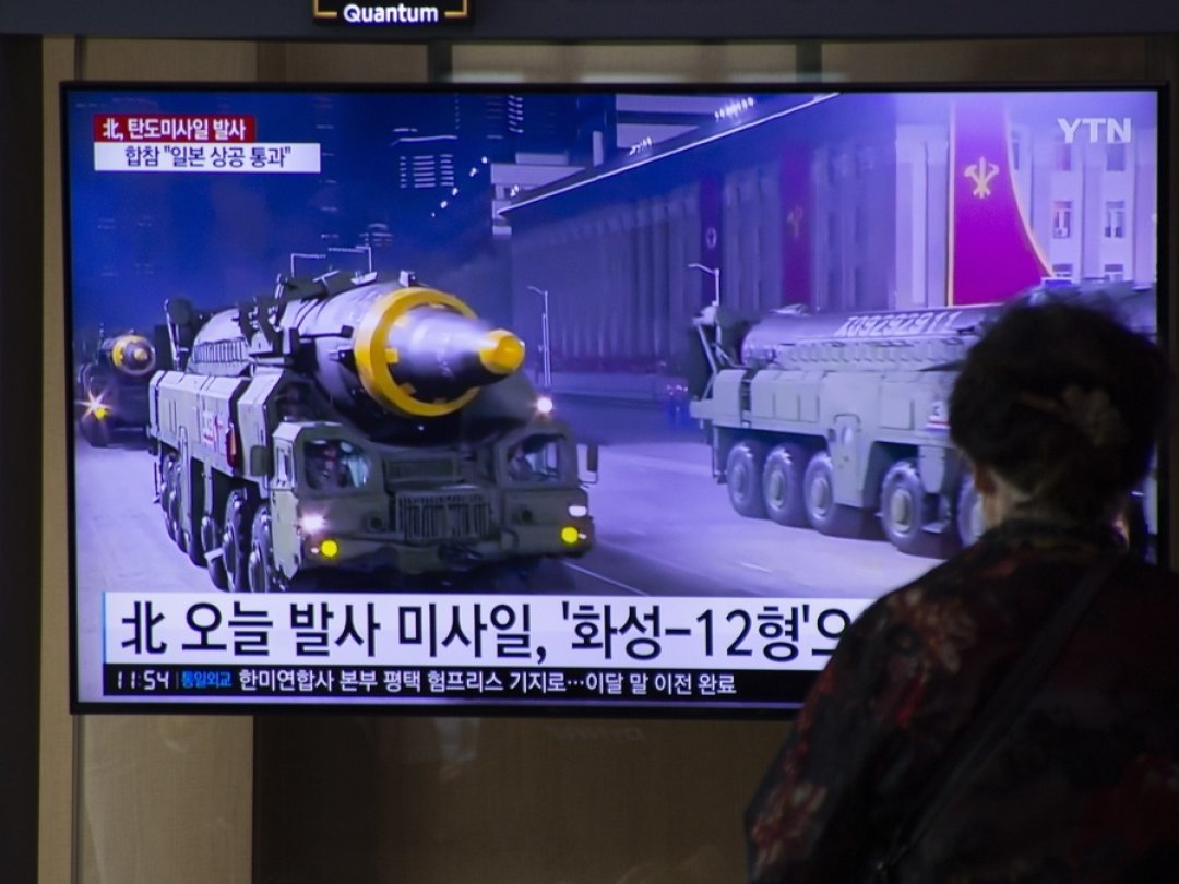 Les 4 missiles ont été lancés au lendemain du tir par la Corée du Nord d'un missile balistique.