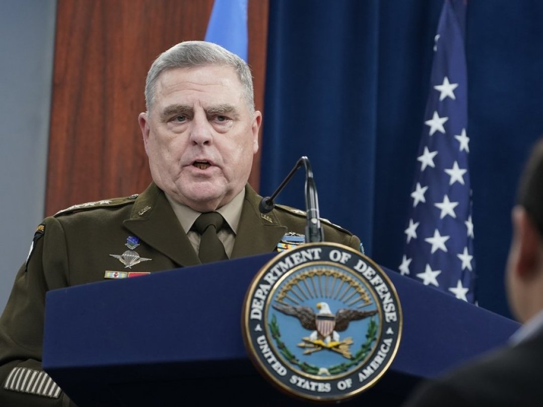 Le général Mark Milley s’est exprimé lors d’une conférence de presse au Pentagone, à Washington.