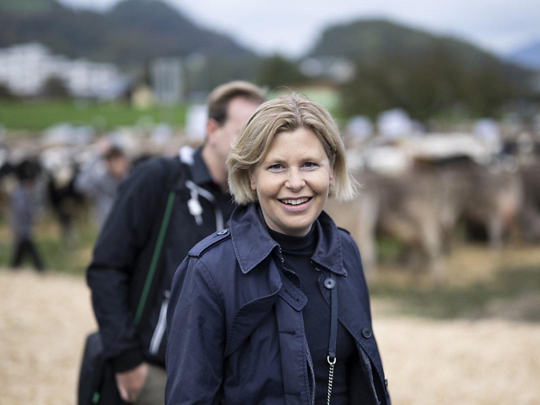 La conseillère nationale UDC Esther Friedli a choisi le salon bovin de Mels pour faire part de sa décision.