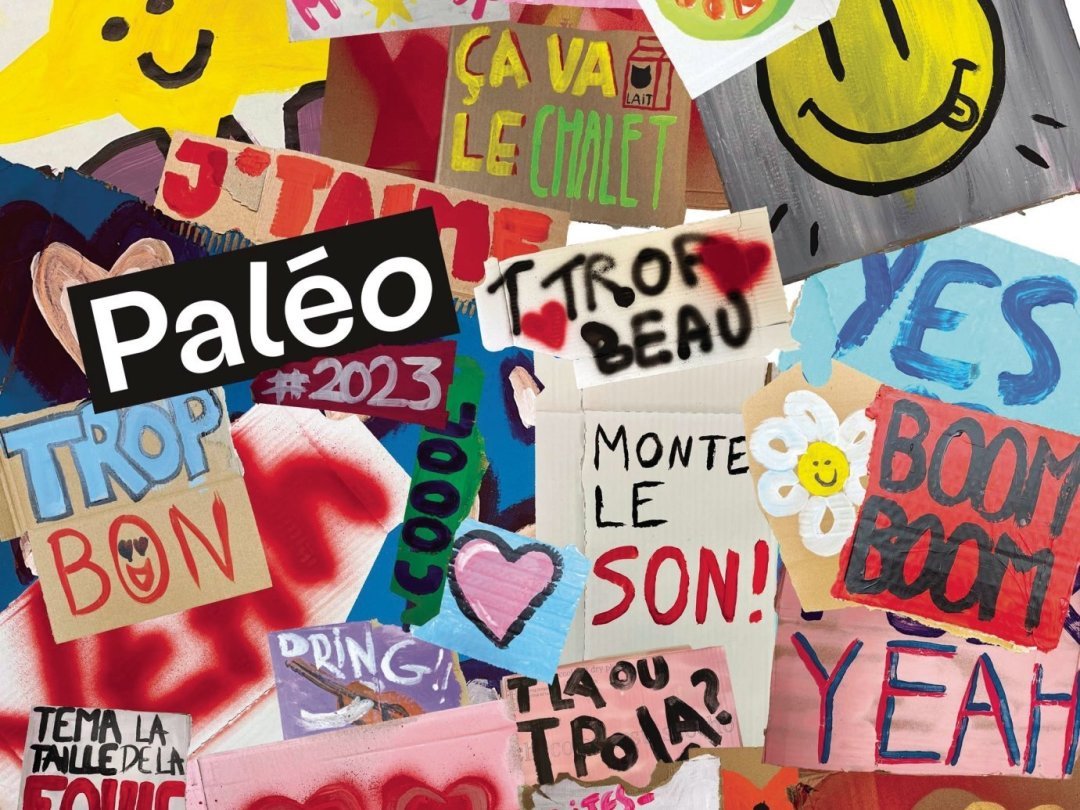 Voici la nouvelle affiche du Paléo, "une démonstration positive et d'amour pour le festival" selon le communiqué de presse.