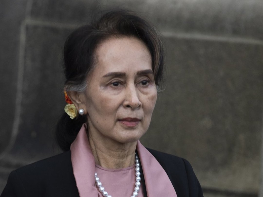 La célèbre opposante Aung San Suu Kyi, âgée de 77 ans, a été emprisonnée juste après le coup d'Etat du 1er février 2021 (archives).