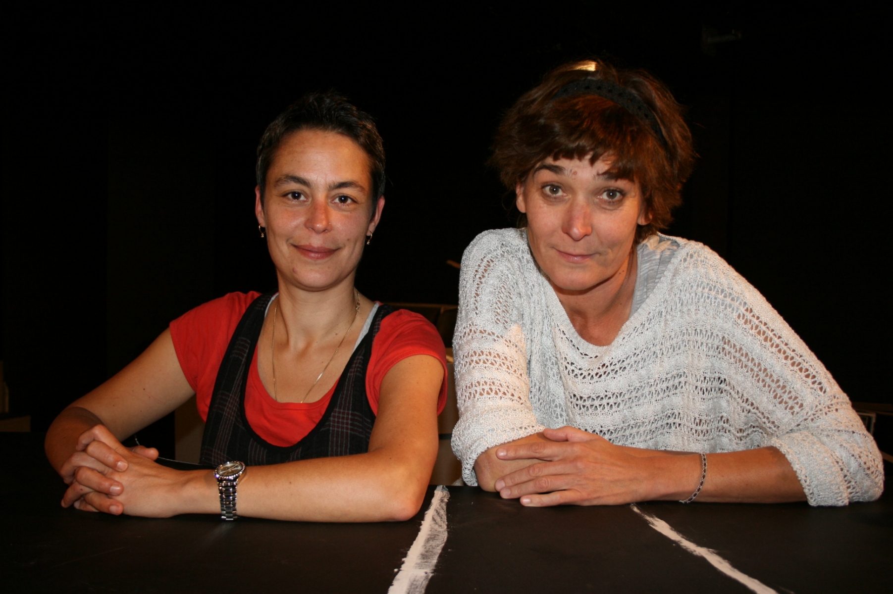 Les deux réalisatrices des créations de la troupe TPT, Ludivine Triponez à gauche et Nathalie Prod'hom à droite. 