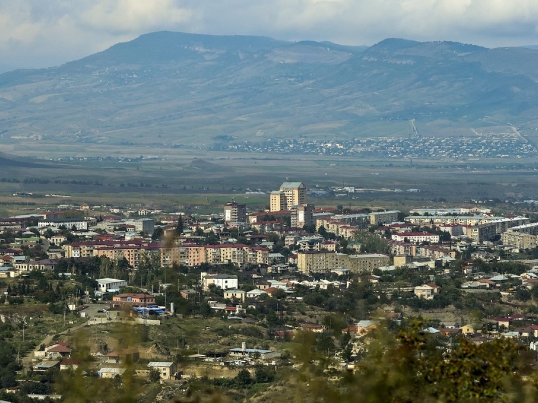 Un point de vue sur Khankendi, capitale de la région.