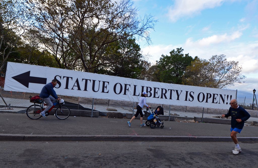Une des rares attractions touristiques visitable durant le shutdown: la Statue de la Liberté. L'Etat de New York a payé le National Park Service pour maintenir son ouverture. 