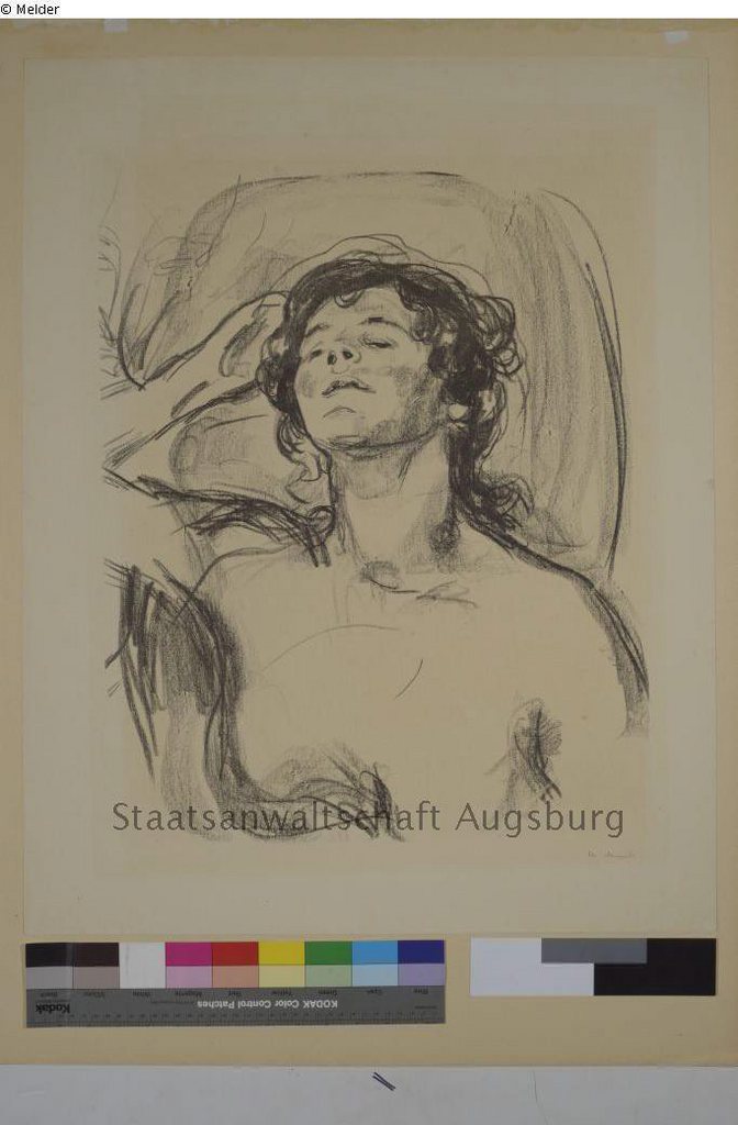 Les oeuvres, dont cette lithographie de Munch, pourraient être exposées. 