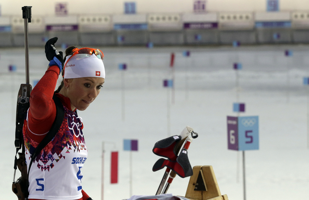 Selina Gasparin (photo) et sa soeur Elisa sont alignées en relais mixte par équipe du biathlon avec Benjamin Weger et Simon Hallenbarter. 