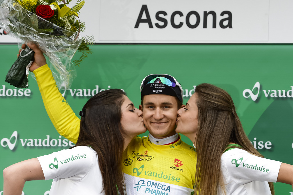 Michal Kwiatkowski était bel et bien à placer parmi les favoris au Tour de Romandie 2014. Le Polonais s'est emparé du premier maillot jaune en remportant le prologue d'Ascona.