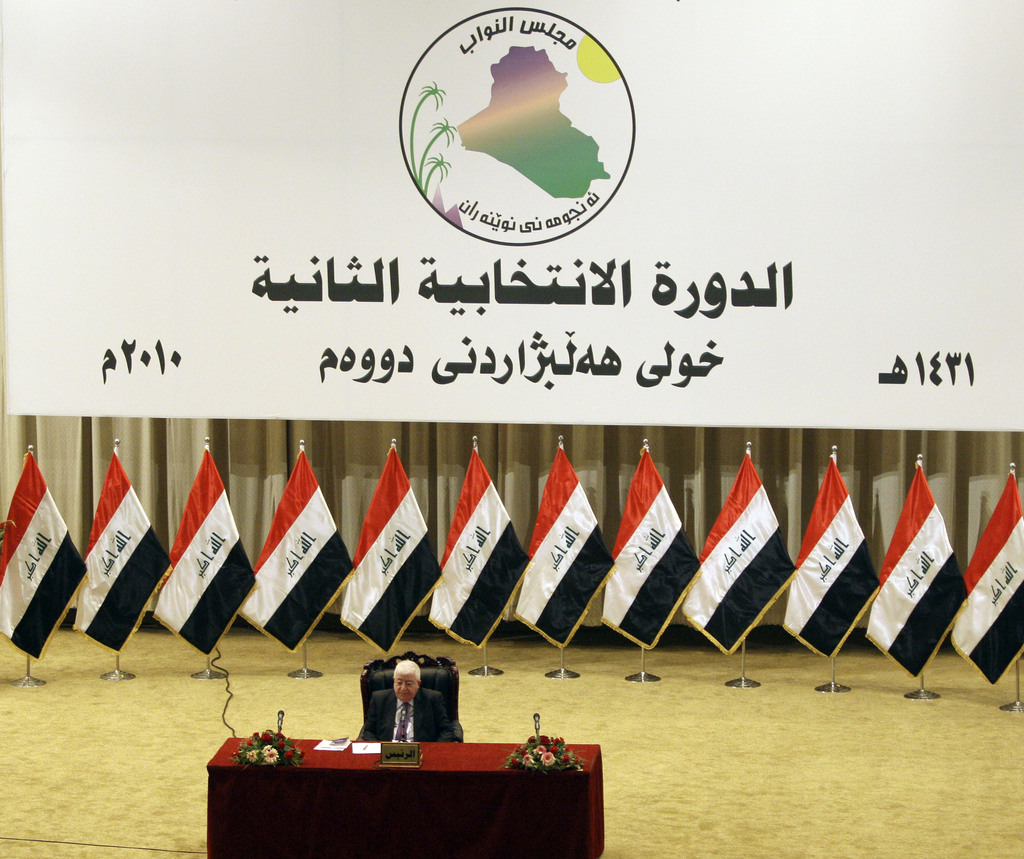 Fouad Massoum (ici en 2010 au Parlement irakien) a 15 jours pour nommer un Premier ministre qui devra être chiite.