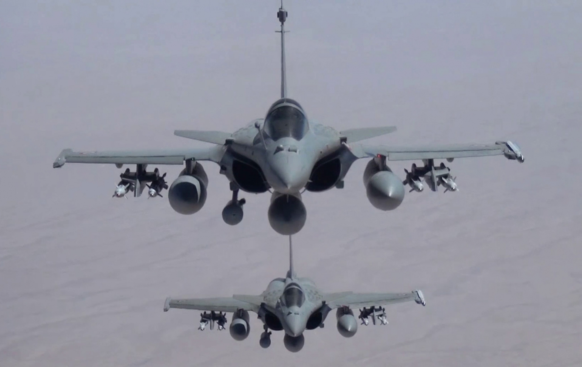 Les Rafale français sont entrés en action aujourd'hui en Irak.