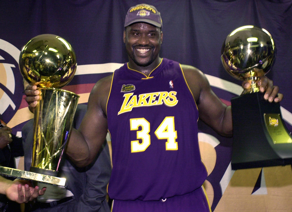 Le ''Shaq'' à l'époque des titres en NBA.