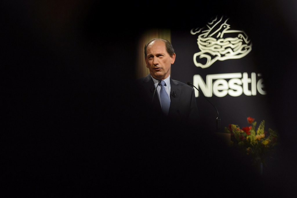 Le titre Nestlé (ici son PDG Paul Bulcke) a ouvert en nette baisse jeudi à la Bourse suisse à la suite de la publication de chiffres de ventes sur neuf mois inférieurs aux attentes.