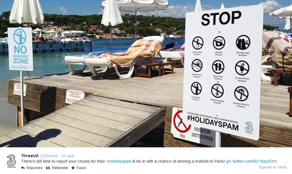 Une plage où il n'est visiblement pas interdit d'interdire!