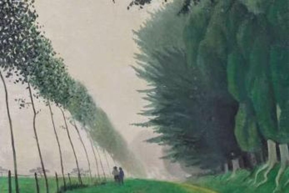 La toile "Effet de brume, Honfleur" a été peinte en 1917.