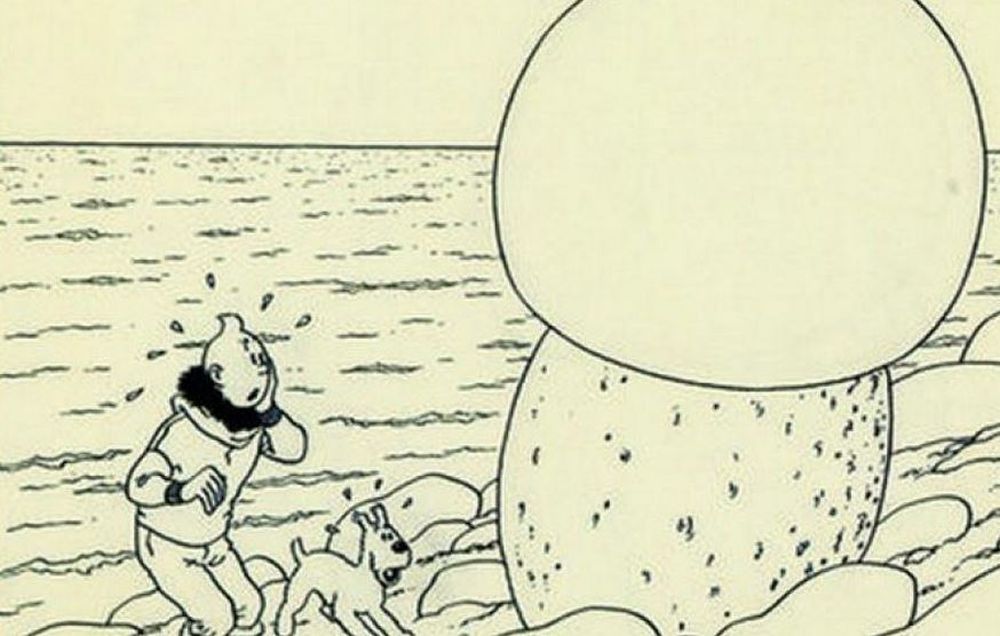 Ce dessin n'a pas battu le record d'une vente pour une oeuvre d'Hergé, mais il s'en rapproche.