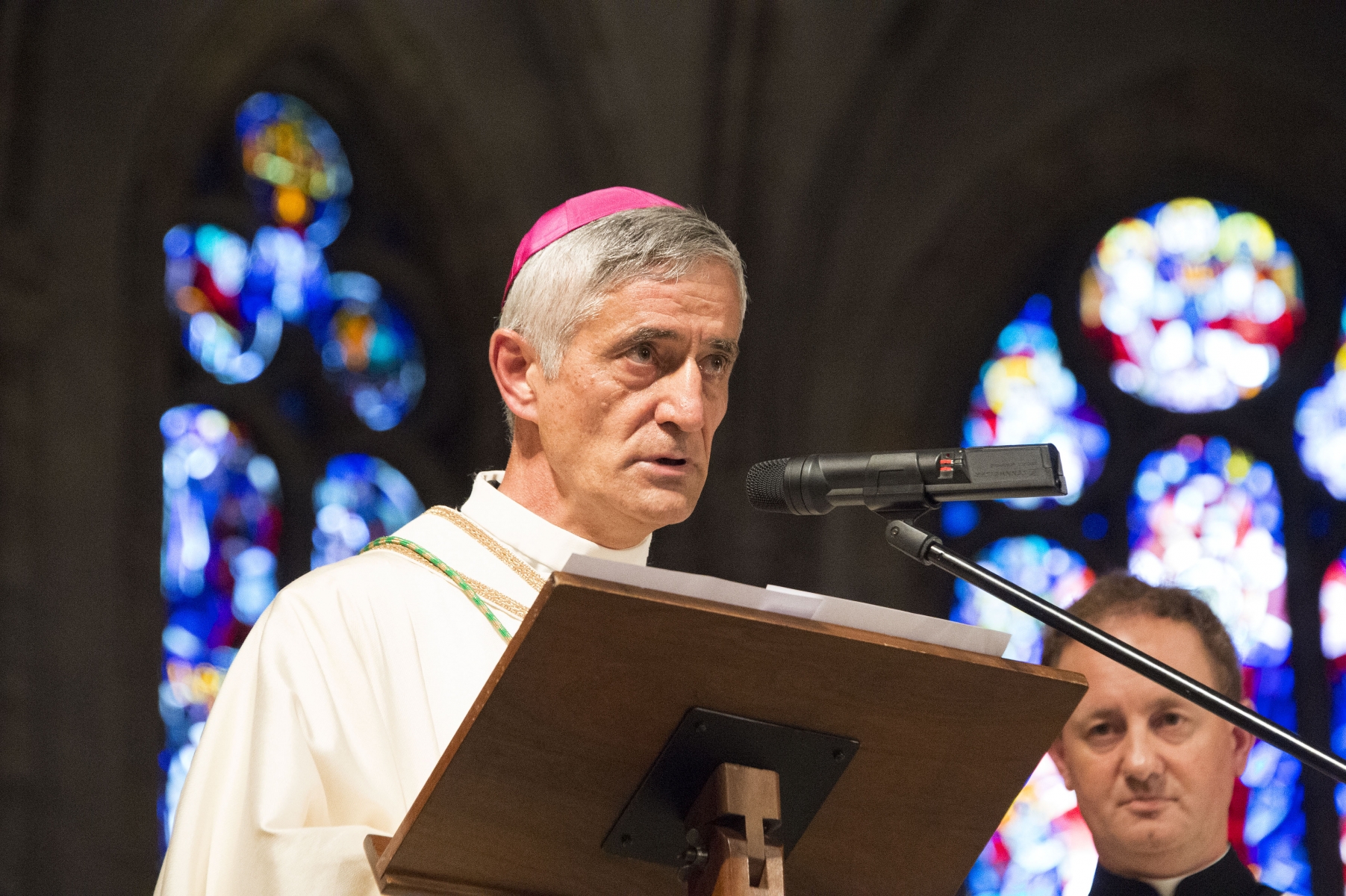 Sion le, 28 sept. 2014 : Ordination de Mgr. Jean-Marie Lovey , nouveau évêque du diocèse de Sion.      ©Sacha Bittel/Le Nouvelliste