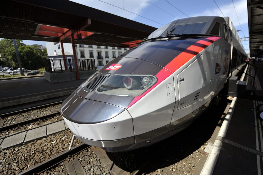 Le TGV Lyria à Genève.