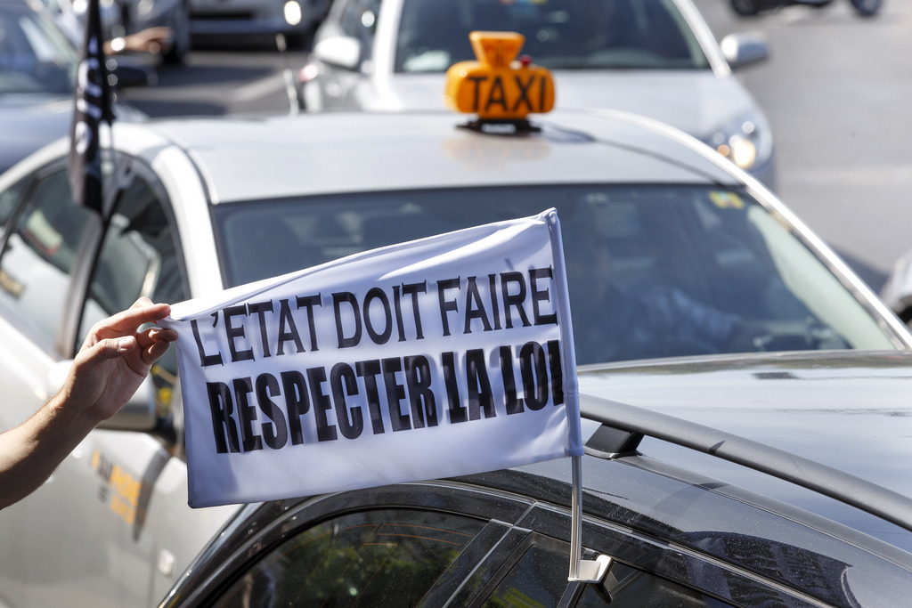 Les chauffeurs de taxis genevois sont déjà descendus dans la rue pour exprimer leur colère.