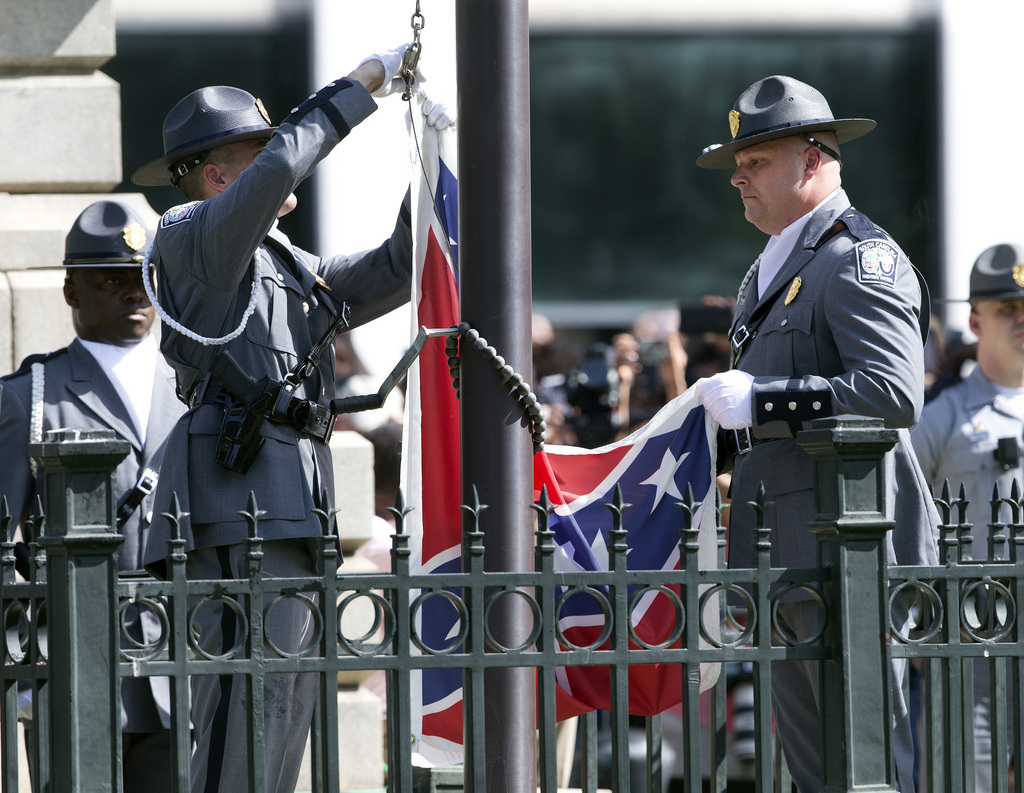 Le drapeau flottait sur le Parlement de Caroline du Sud depuis 1961.