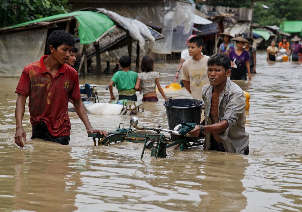 Les inondations qui ravagent de grandes parties de la Birmanie depuis plusieurs jours ont fait 88 victimes.