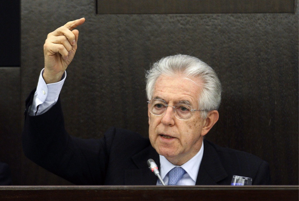 Des cocktails Molotov ont été lancés contre un bureau de l'agence de perception de l'impôt Equitalia dans la ville de Livourne, dans le centre de l'Italie, a-t-on appris samedi de source policière. La colère monte contre le gouvernement de Mario Monti (photo), qui a augmenté les impôts pour réduire son déficit budgétaire.