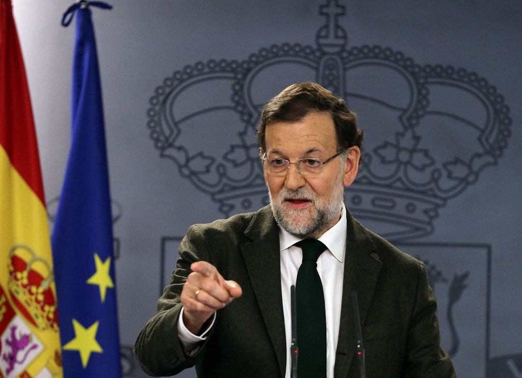 Le chef du gouvernement conservateur espagnol Mariano Rajoy a immédiatement réagi à l'annonce de la résolution indépendantiste adoptée lundi par le Parlement catalan.