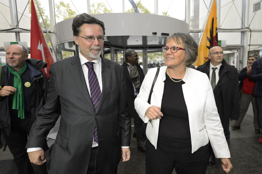 Liliane Maury Pasquier du parti Socialiste genevois et Robert Cramer des Verts. Le duo est favori pour le Conseil des Etats.