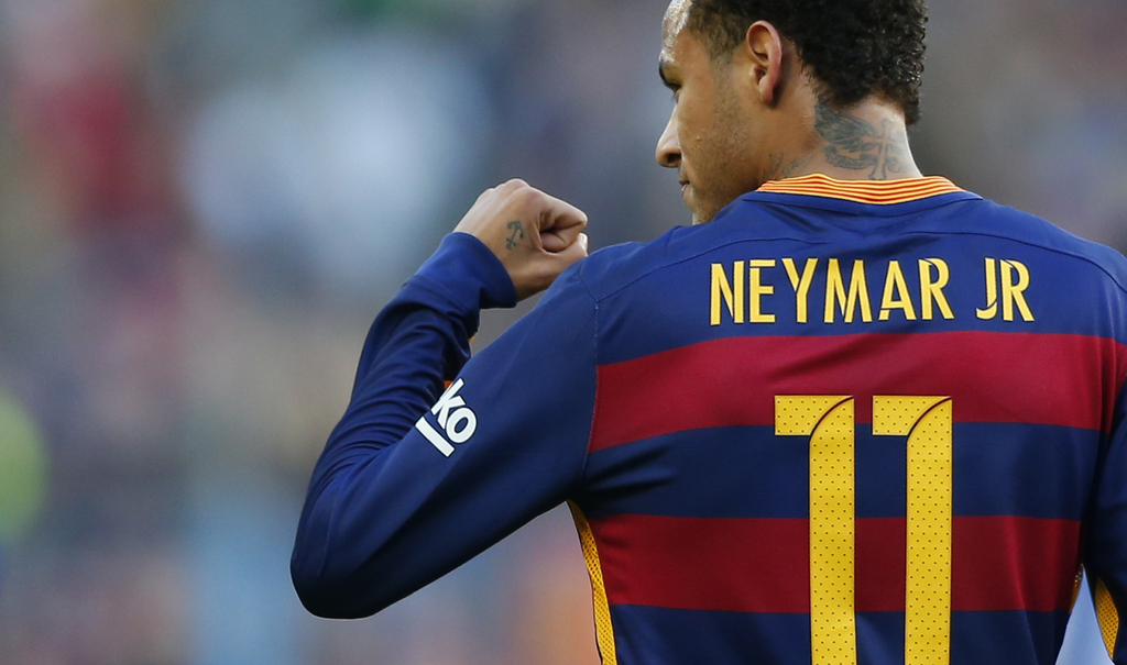 Neymar est le troisième finaliste du Ballon d'Or 2015.