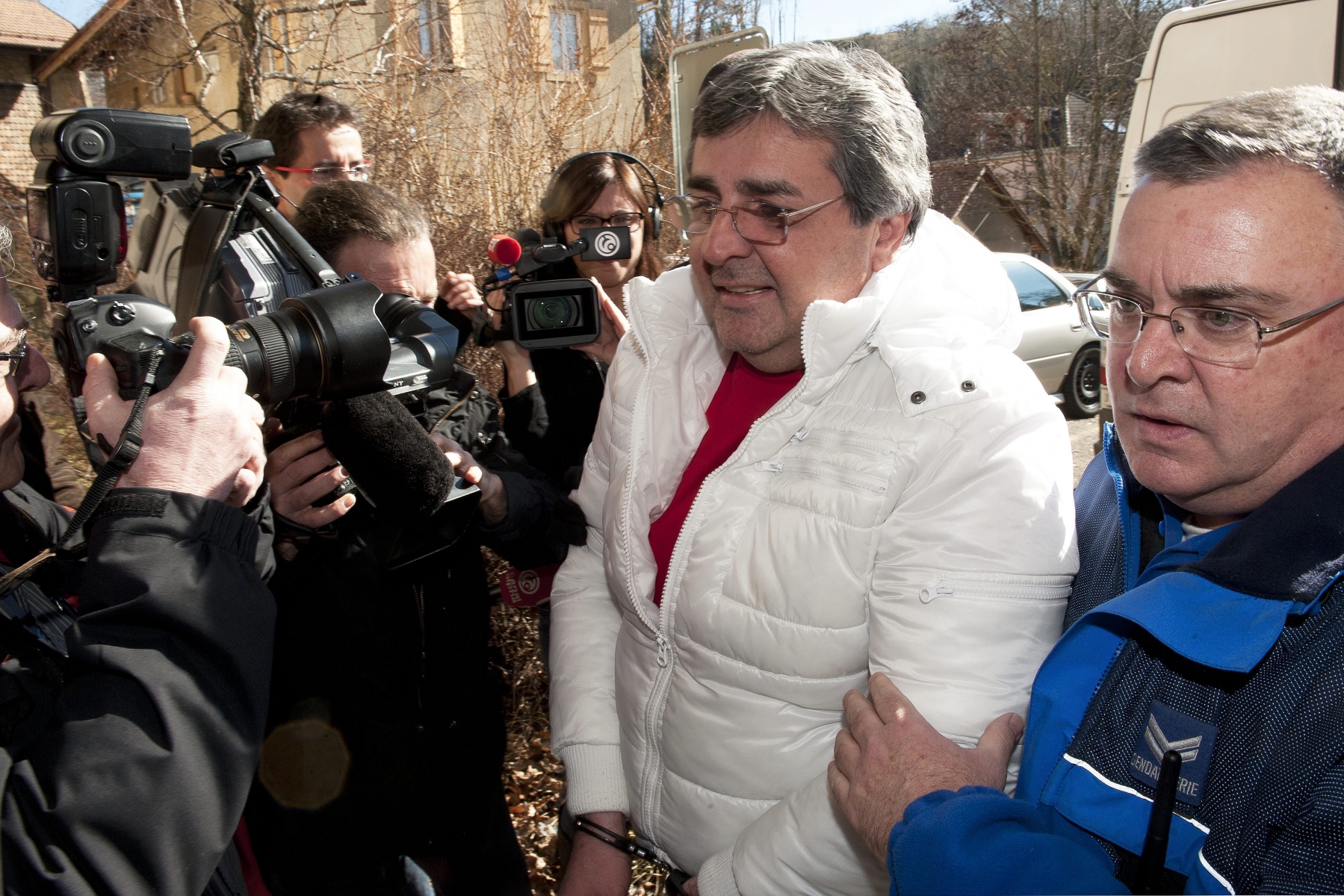 Bulat Chagaev était arrivé menottes aux poings, au tribunal de Boudry, le mercredi 29 fevrier 2012.