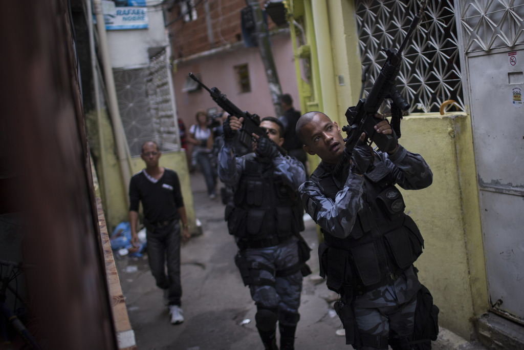 Les troupes de police brésiliennes sont très estimées.