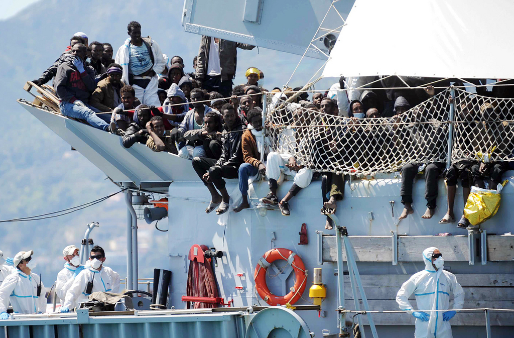 L’Italie accueille depuis le début de l'année des migrants qui traversent la mer Méditerranée, comme ici en avril dernier.