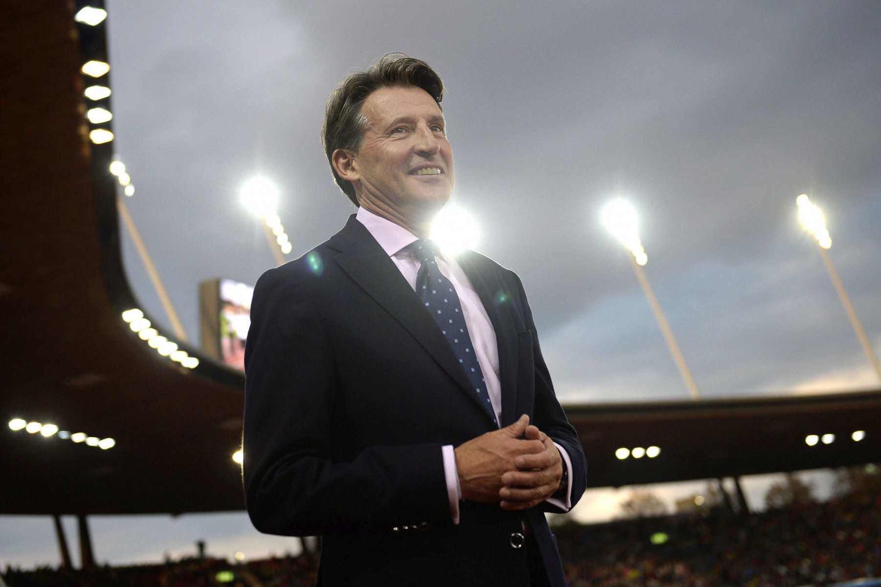 epa05050708 (FILE) A file picture dated 03 September 2015 of IAAF President Lord Sebastian Coe before the Weltklasse IAAF Diamond League international athletics meeting at the Letzigrund stadium in Zurich, Switzerland. Sebastian Coe, president of the athletics governing body IAAF, has been elected as chairman of the board of the Diamond League series of meetings, the IAAF confirmed on 01 December 2015. (KEYSTONE/JEAN-CHRISTOPHE BOTT) *** Local Caption *** 52186229