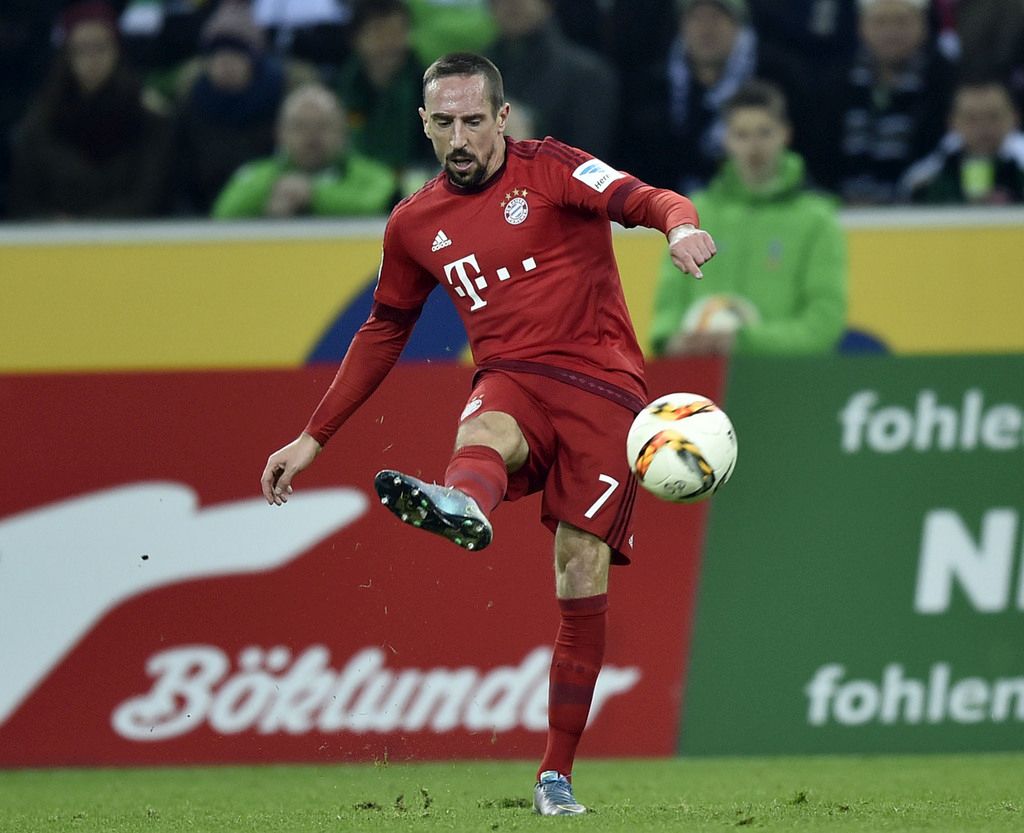 Franck Ribéry souffre de problèmes musculaires. 