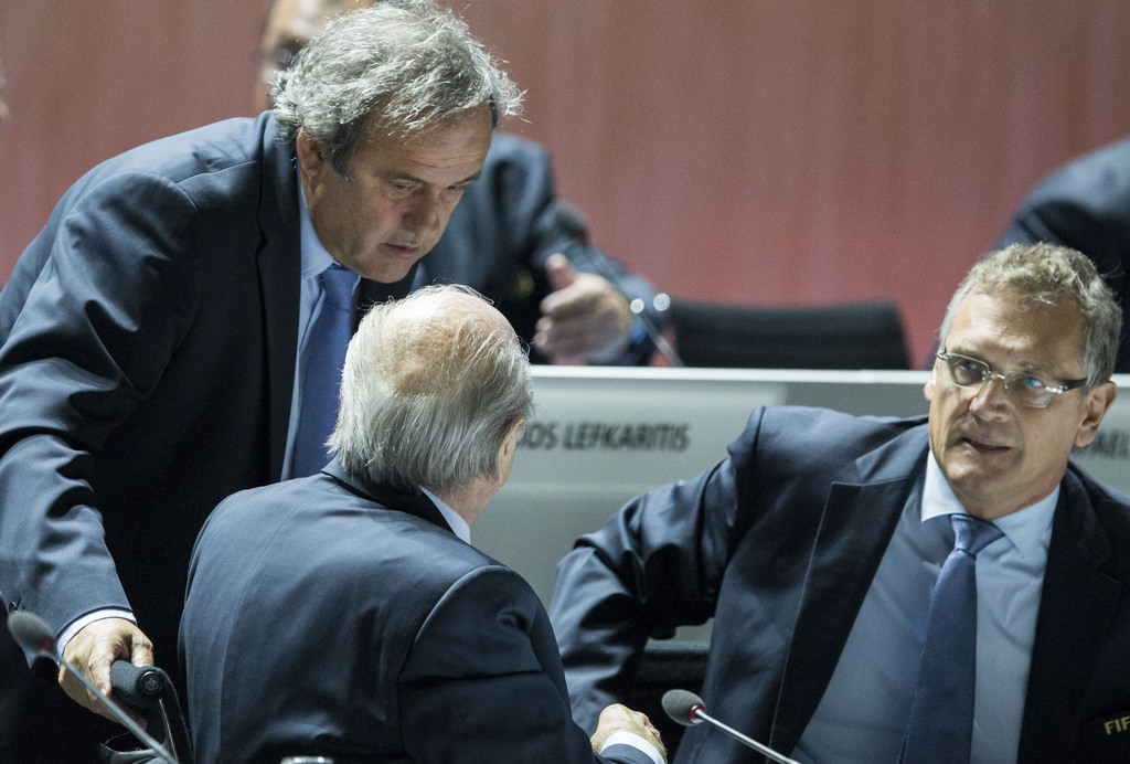 Platini, Blatter et Valcke dans la tourmente. 