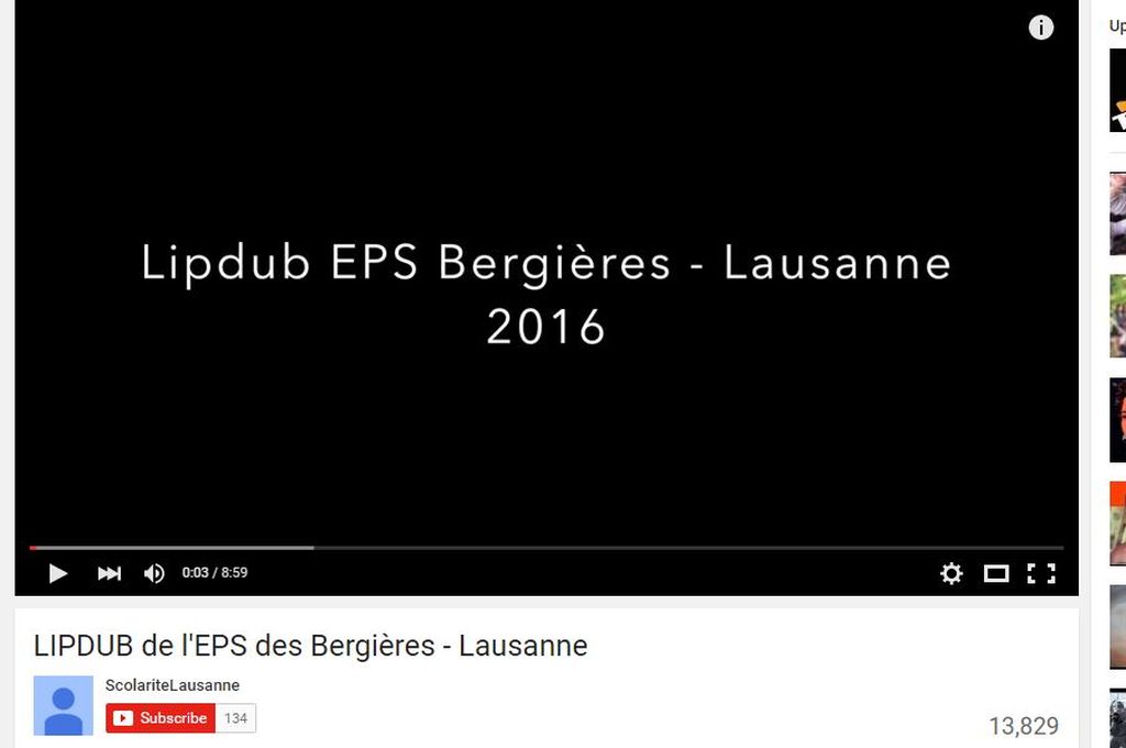 Le Lipdub des élèves des Bergières fait un tabac sur youtube.