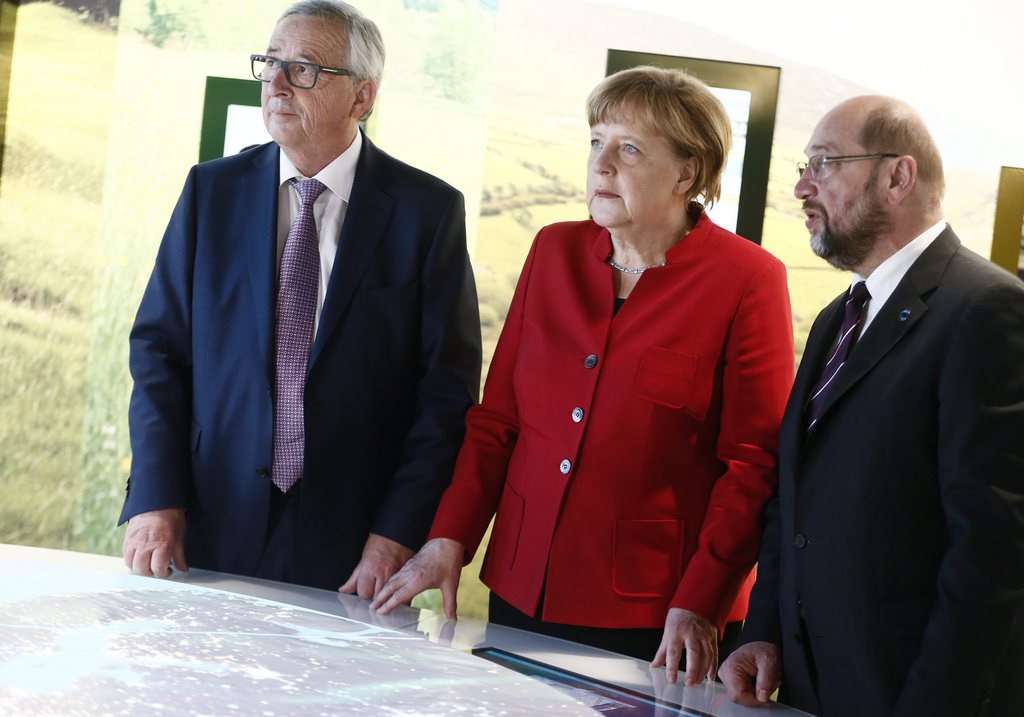 Martin Schulz va s'entretenir avec Angela Merkel afin d'éviter une "réaction en chaîne" après le vote des Britanniques (Archive)