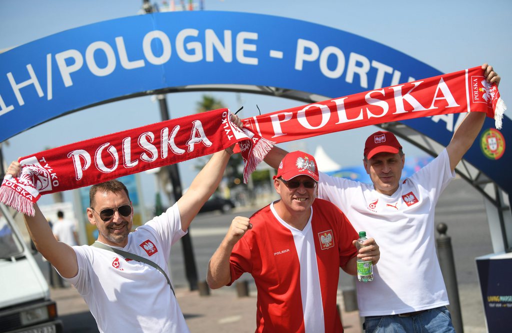 Les supporters polonais sont nombreux à avoir fait le déplacement jusqu'à Marseille.