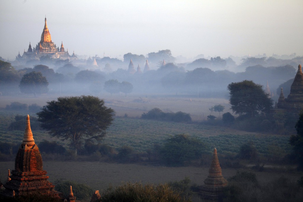 L'homme a été arrêté, alors qu'il visitait le célèbre site de Bagan.