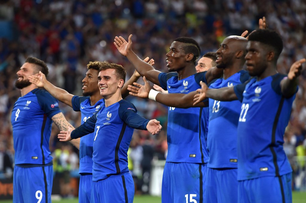 Les joueurs de l'équipe de France ont réalisé un clapping à la fin du match.