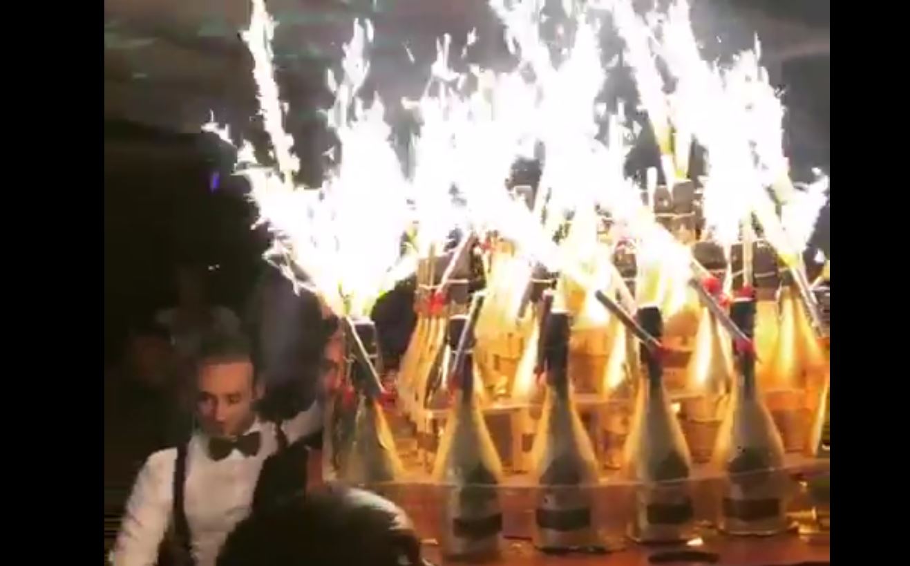 Les deux joueurs ont acheté pour 250 000 euros de champagne.