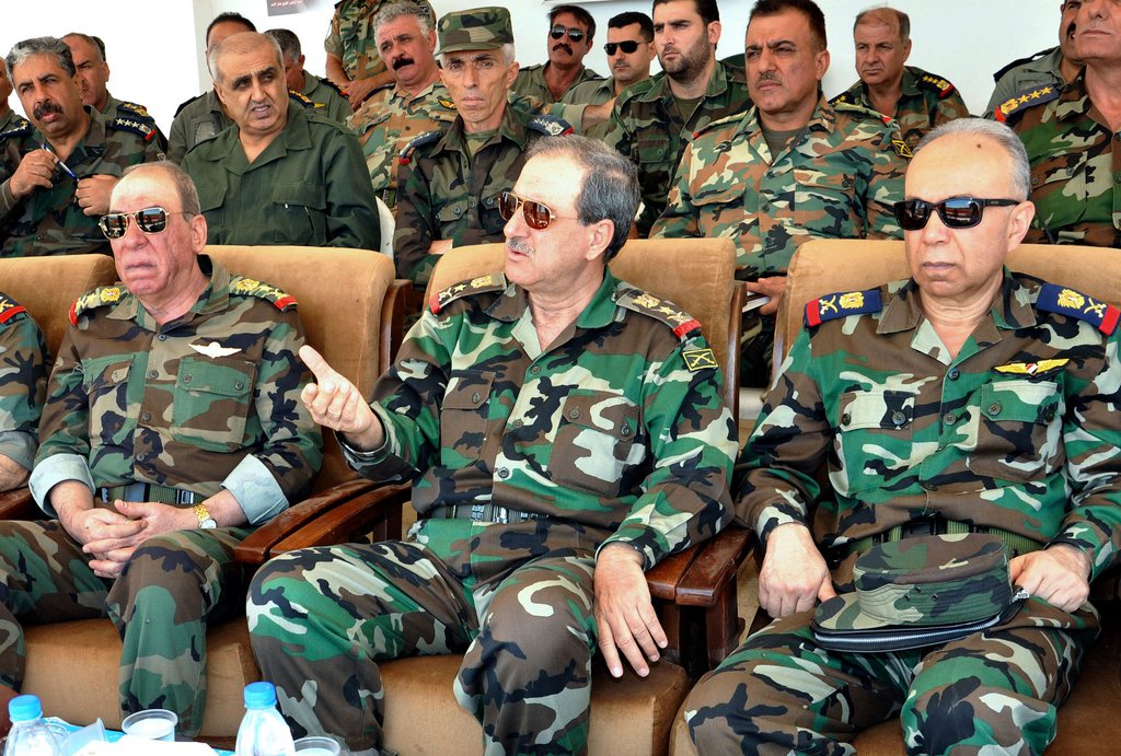 Le général Daoud Rajha, au centre, était un proche de Bachar Al-Assad.
